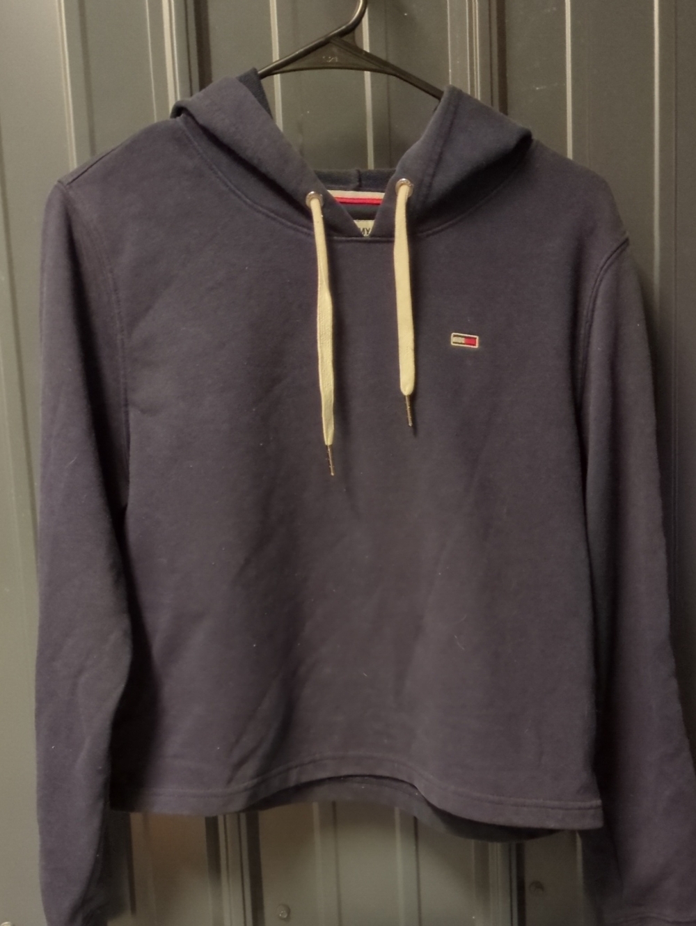Tommy Hilfiger Navy Cropped Hoodie